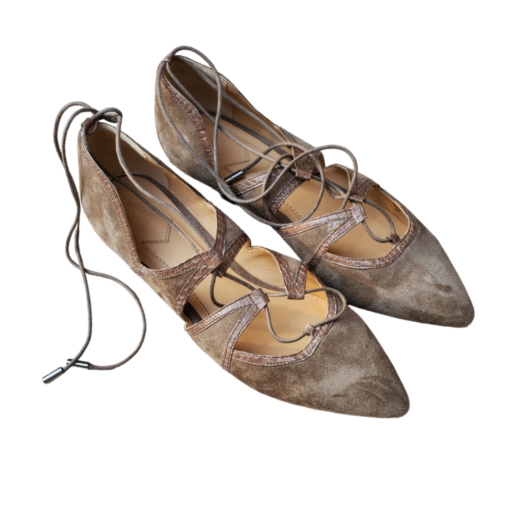 B BRIAN ATWOOD SANAA lace up flats